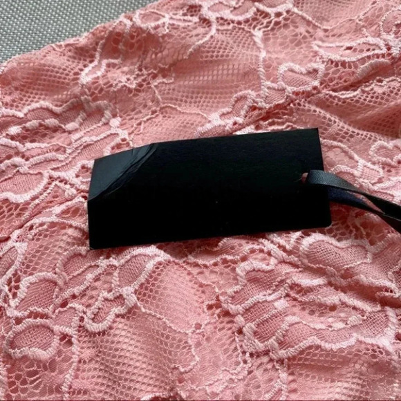 NWT Revolve H:ours Luzetta Lace Mini Dress Slip Short Pink Medium - Picture 8 of 12
